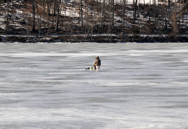 Meditating over a fishing hole